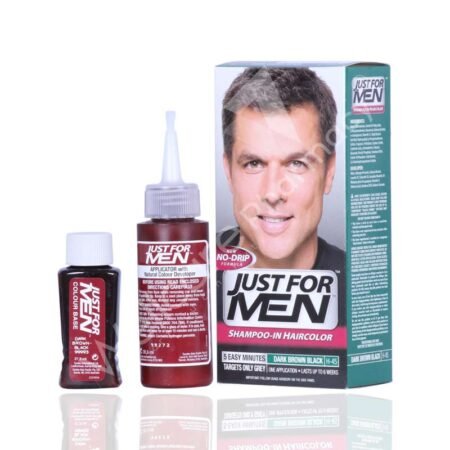 شامبو لأربعة رجال فقط باللون البني الداكن والأسود