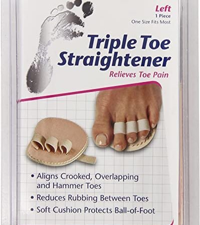 بيديفيكس جهاز تمليس أصابع القدم الثلاثي للقدم اليسرى