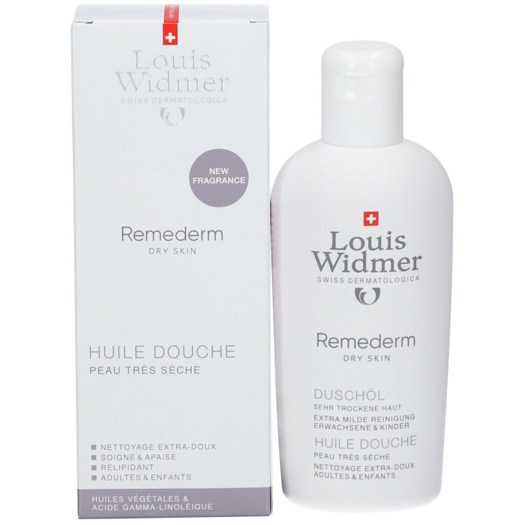 LOUIS WIDMER REMEDERM DRY SKIN SHOWER OIL 200ML Al Marwa Pharmacy Qatar
