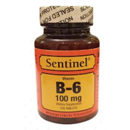 Sentinel Vitamin B-6 100 mg 100 Tablets