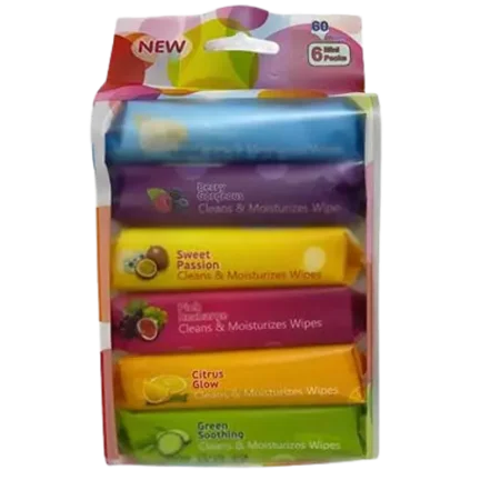 HIGEEN ANTIBACTERIAL WIPES MINI PACK 6X10S.